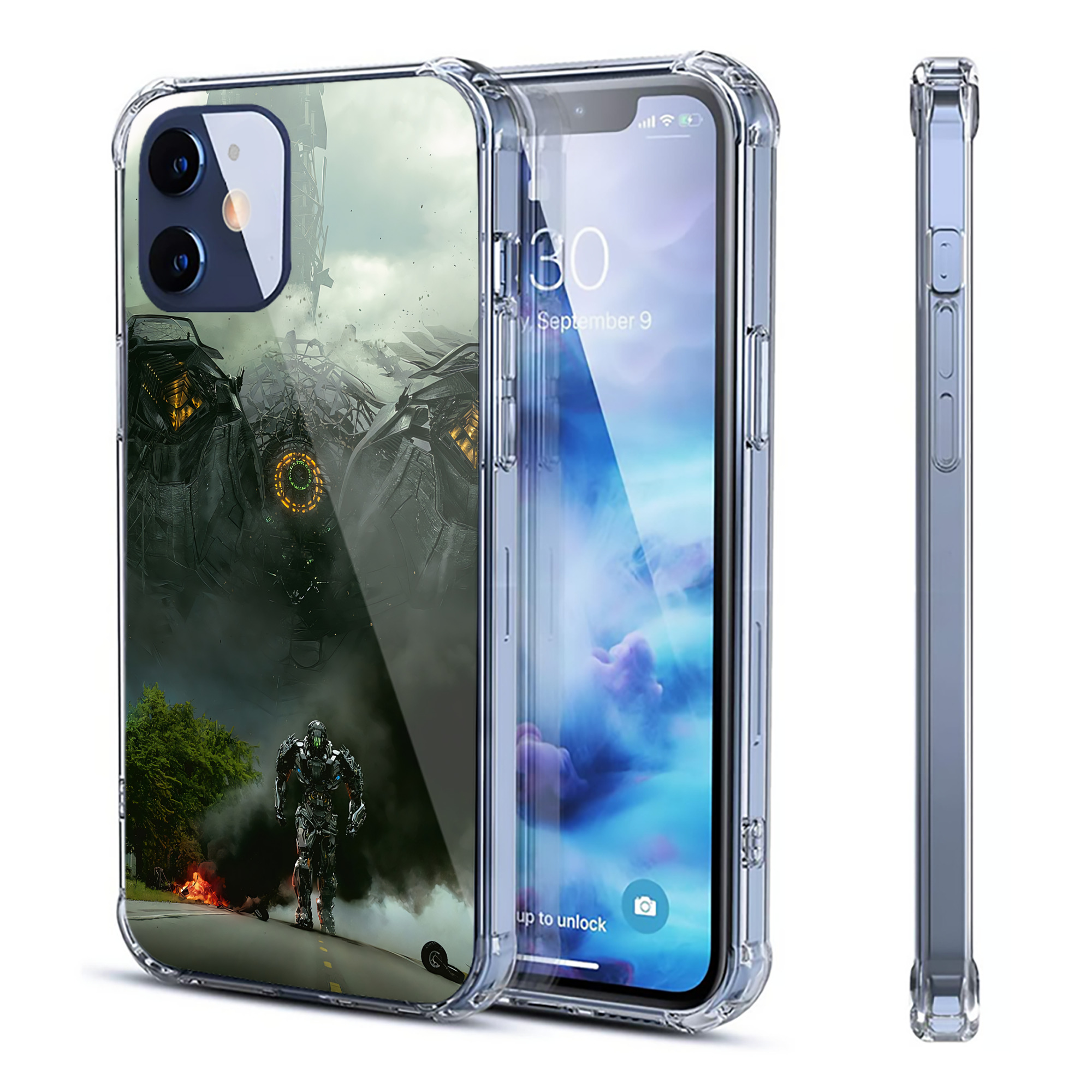 （画像用） Transformers トランスフォーマー 【iPhone 12シリーズ対応】透明スマホケース（クリアソフトケース）